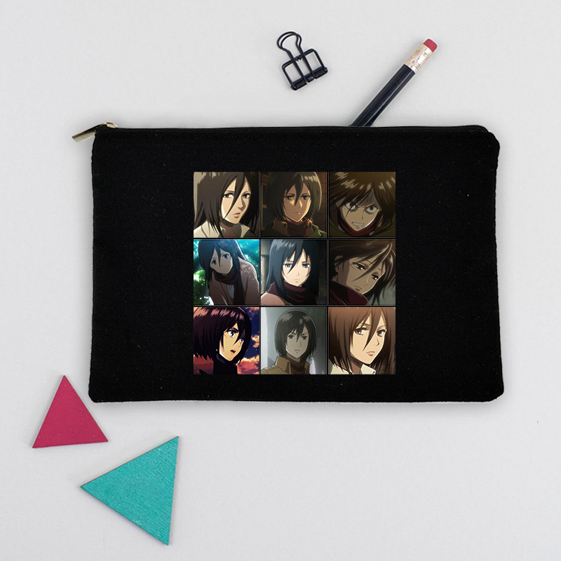 Anime Nhật Bản Tấn Công Titan Hộp Đựng Đồ Dùng Học Tập Văn Phòng Phẩm Trường Học Dễ Thương Hộp Đựng Bút Chì Túi Đựng Bút Chì