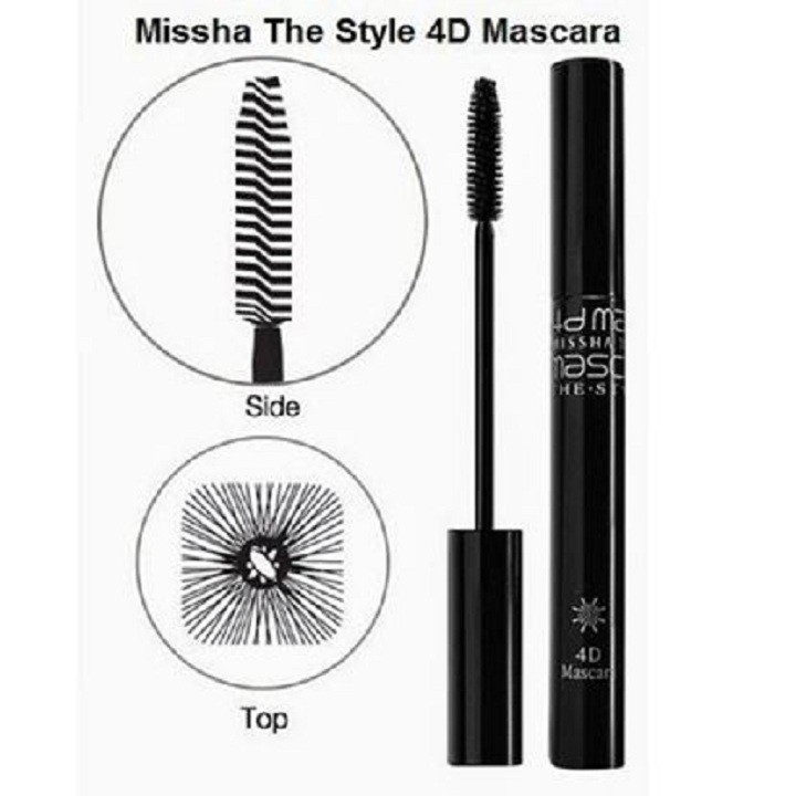 Mascara dày mi Missha không lem The Style 4D