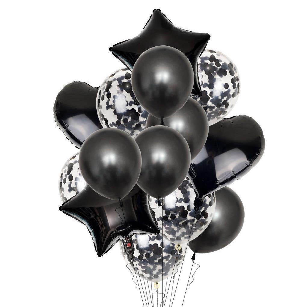 14 Bong Bóng Latex 18inch 12inch Họa Tiết Hình Ngôi Sao Trái Tim Dùng Trang Trí Tiệc