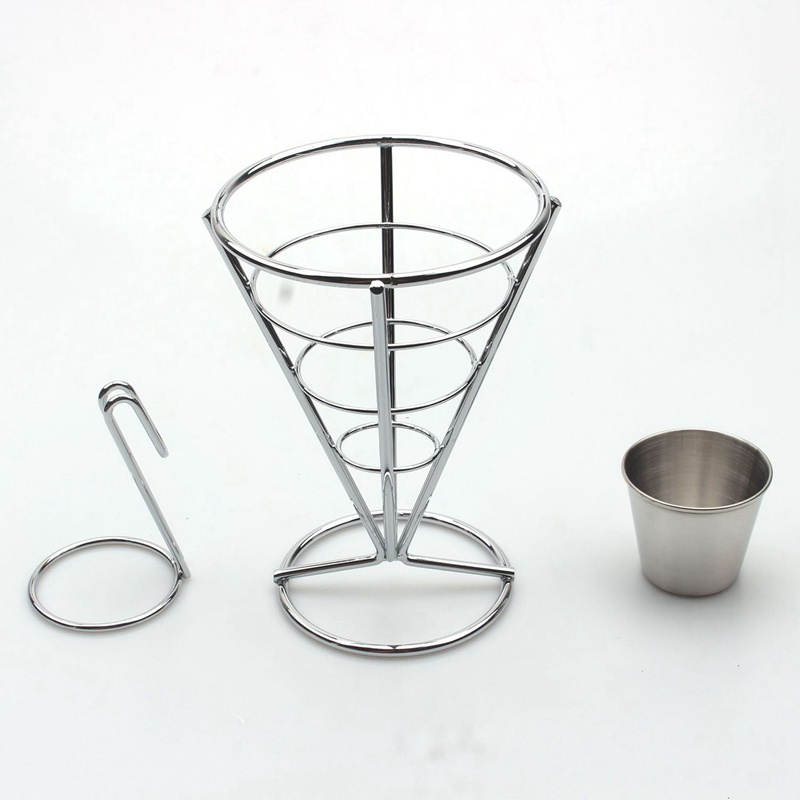 Set 4 Giá Đỡ Trưng Bày Khoai Tây Chiên Hình Nón