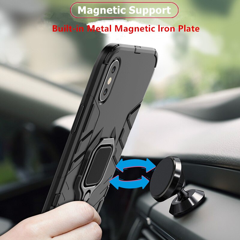 Ốp Lưng Giáp Cứng Có Nhẫn Chống Cho Điện Thoại Xiaomi Redmi K40
