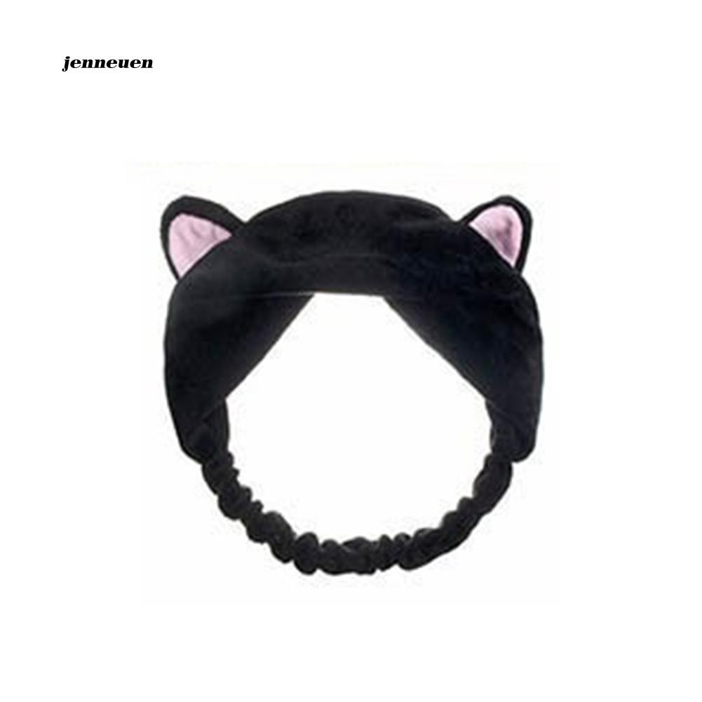 [Hàng mới về] Băng đô tai mèo co giãn tiện dụng cho rửa mặt/trang điểm cho nữ