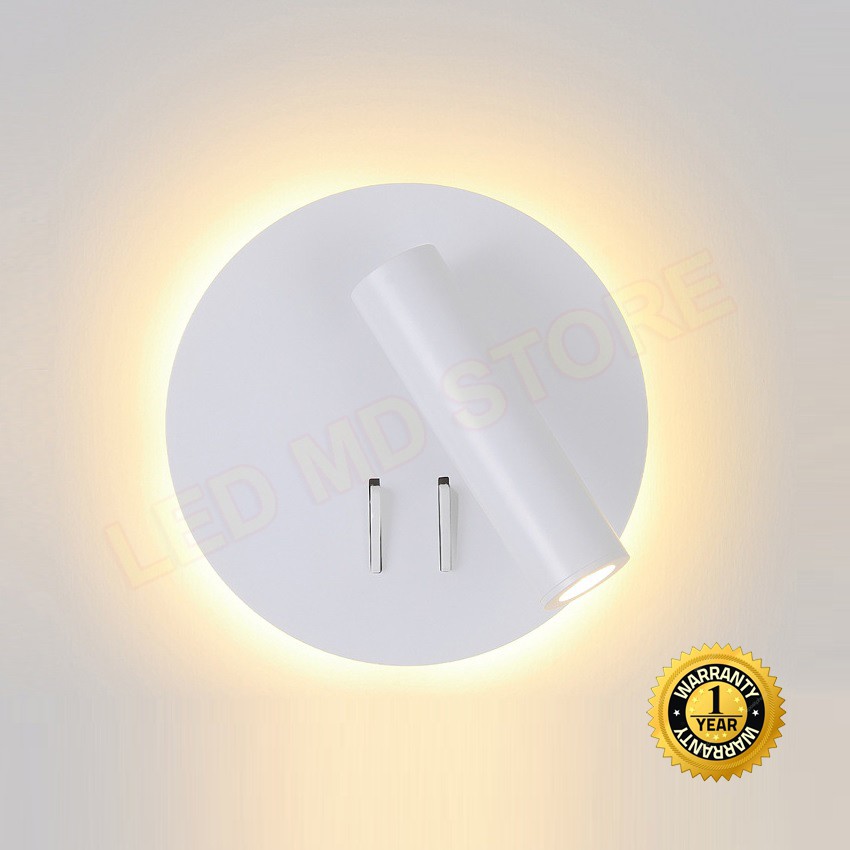 Đèn gắn tường hiện đại LT024, đèn treo tường trang trí phòng khách, phòng ngủ, có chỉnh hướng bảo hành 12 tháng