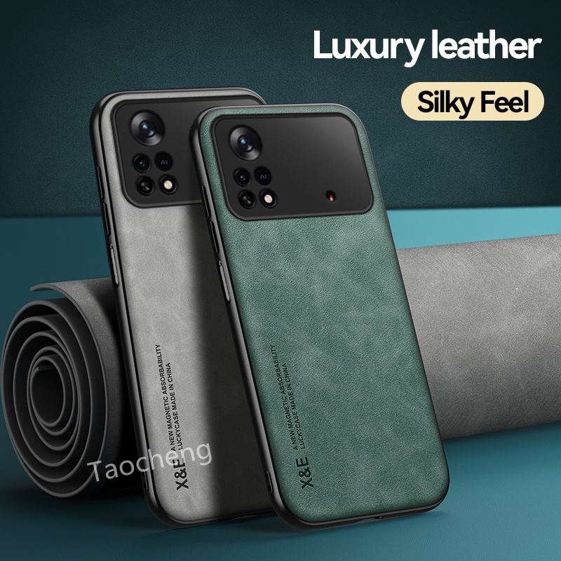 Ốp Điện Thoại Da Chống Sốc Thời Trang Cho Xiaomi Poco F5 X4 M4 GT NFC Pro 4G 5G X4Pro M4Pro X4GT X4NFC