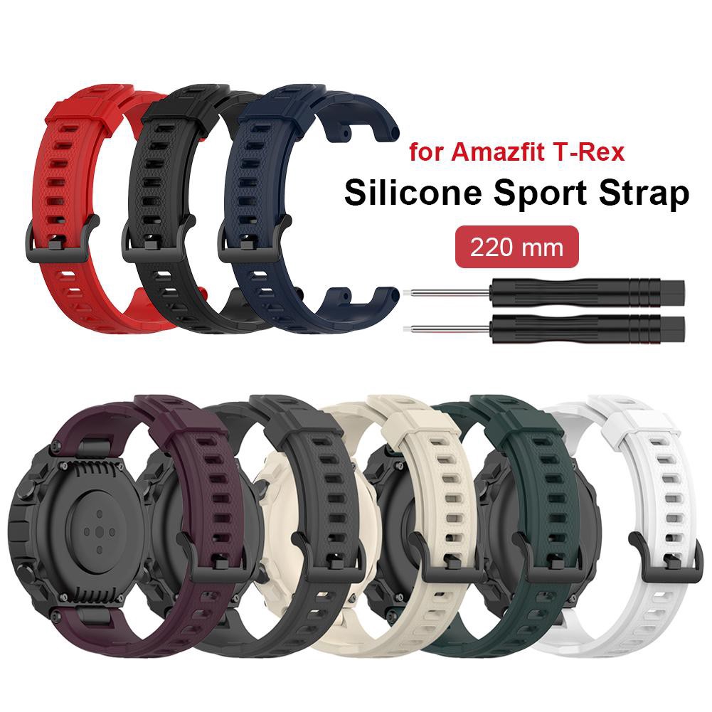 Silicone strap for replacement strap huami amazfit t-rex for Xiaomi amazfit t-rex smart watch strap