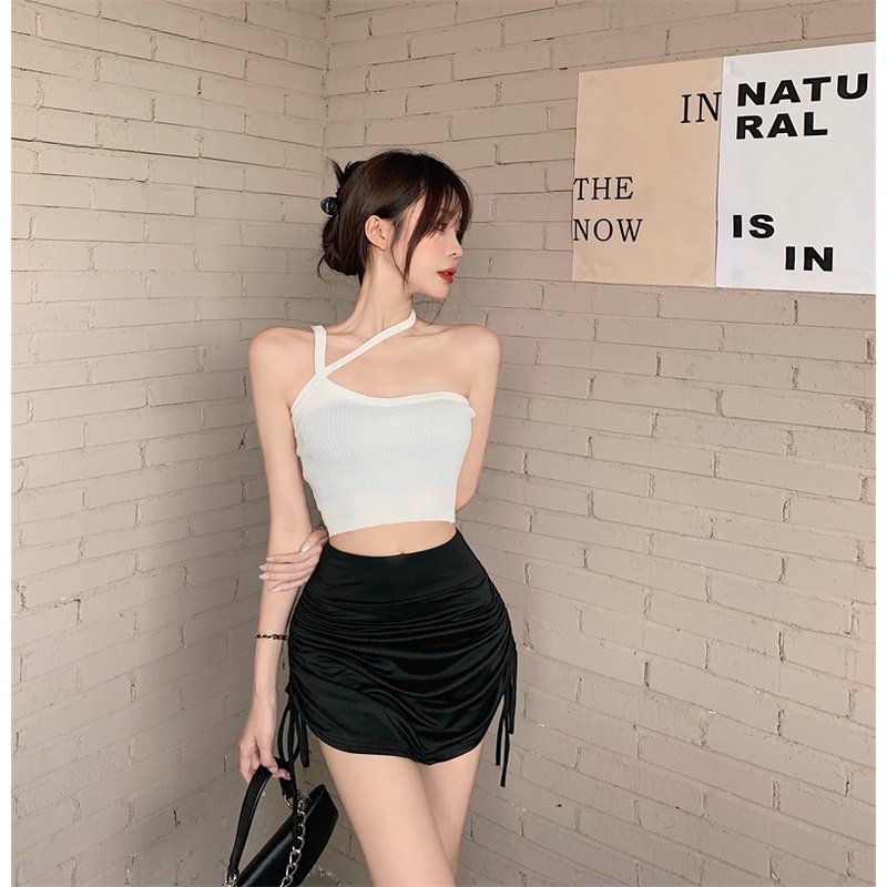 Chân Váy Nhúm nhún Dây Rút Hông 🦋 Váy Nữ Ngắn Chất Borip 🦋 đầm công sở milow fecret