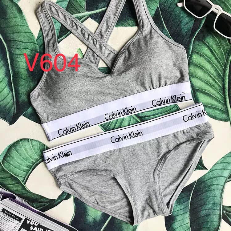 Set đồ lót C  K  thun có mút dây chéo lưng