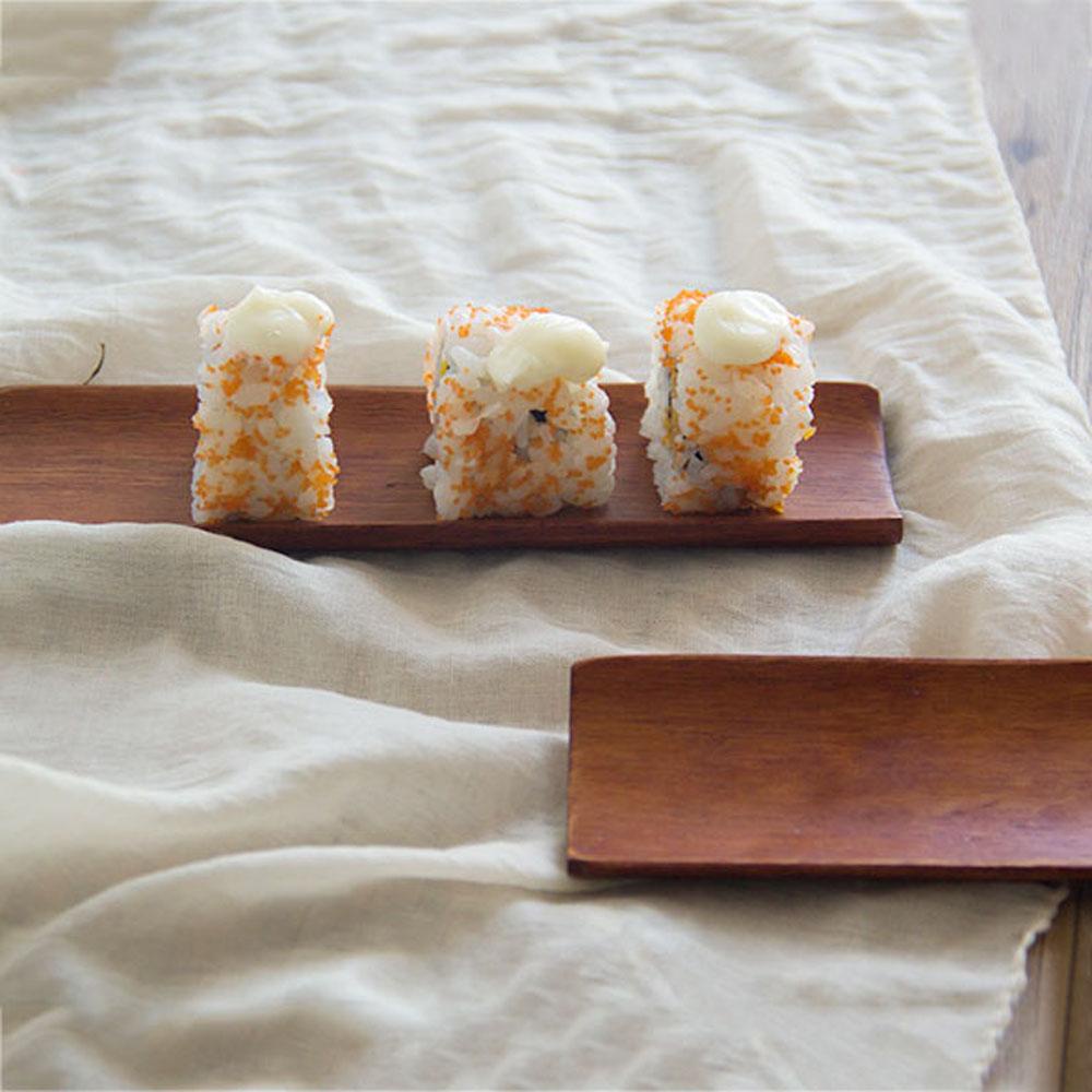 AUGUSTINE Khay Gỗ Hình Chữ Nhật Đựng Sushi / Bánh Bao / Trái Cây