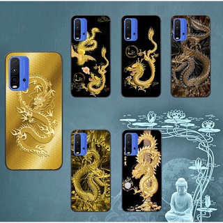 Ốp kính 3d rồng vàng cho redmi 9c - redmi 9a - redmi 10c - redmi 9t - poco m3 - poco x3 nfc - poco x3 pro - mi 10t pro