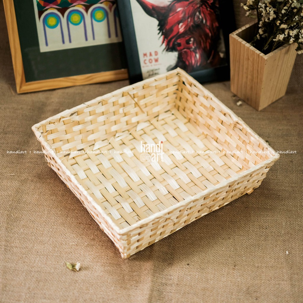 Khay tre gói quà, Khay mây tre