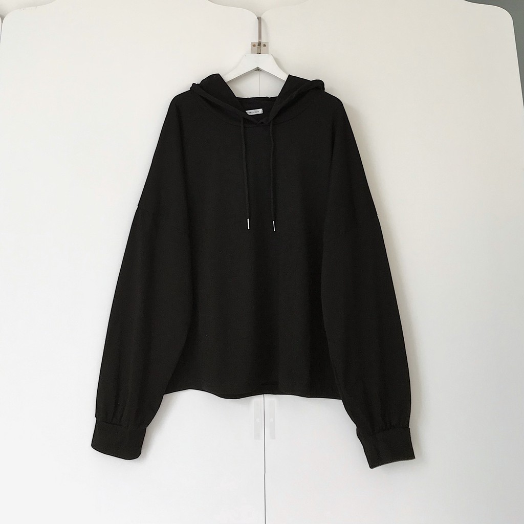 Áo hoodie có mũ và dây rút trơn form rộng Hàn Quốc AKI - 10123  IAMC.Closet | BigBuy360 - bigbuy360.vn
