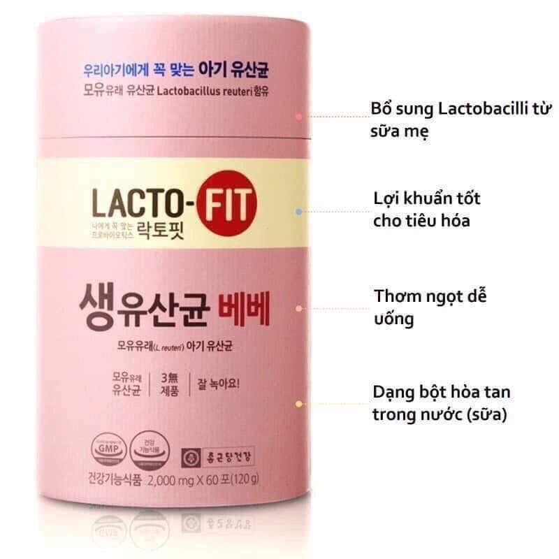 Men vi sinh Lacto-fit màu hồng số 1 tại Hàn Quốc