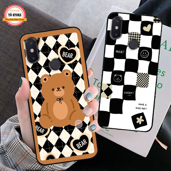 Ốp lưng Xiaomi Redmi Note 5 / Note 5 Pro / Note 6 / Note 6 Pro / Note 7 / Note 7 Pro in hình gấu dễ thương , đáng yêu