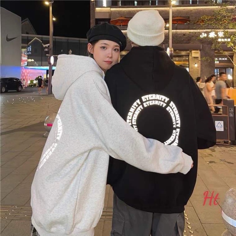 Áo hoodie phản quang END vòng tròn HT12