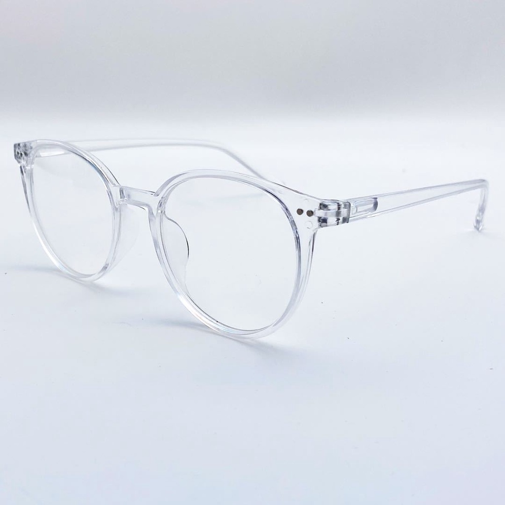 Mắt Kính Gọng Tròn Siêu Nhẹ Chống Tia Sáng Xanh Thời Trang Cho Nữ