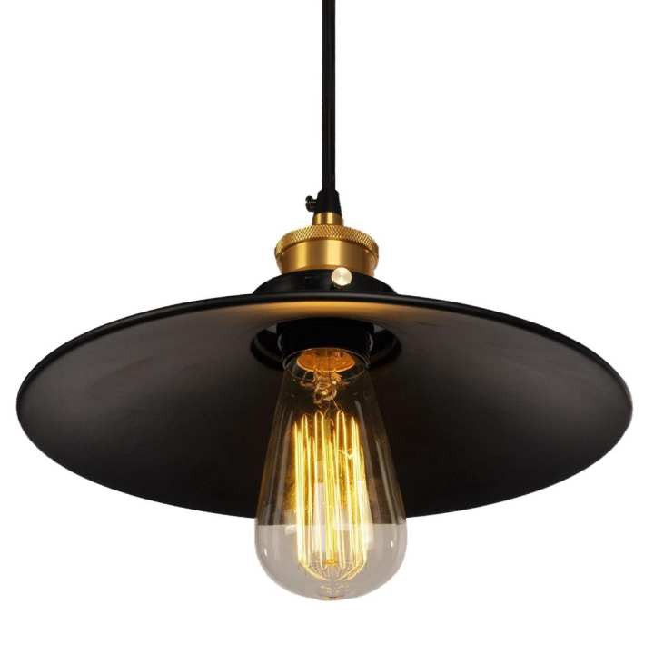 HL1005 - ĐÈN THẢ ĐĨA đui đồng VINTAGE phi 220/260/300 mm trang trí  quán cà phê, đèn thả quốc dân giá  rẻ đẹp