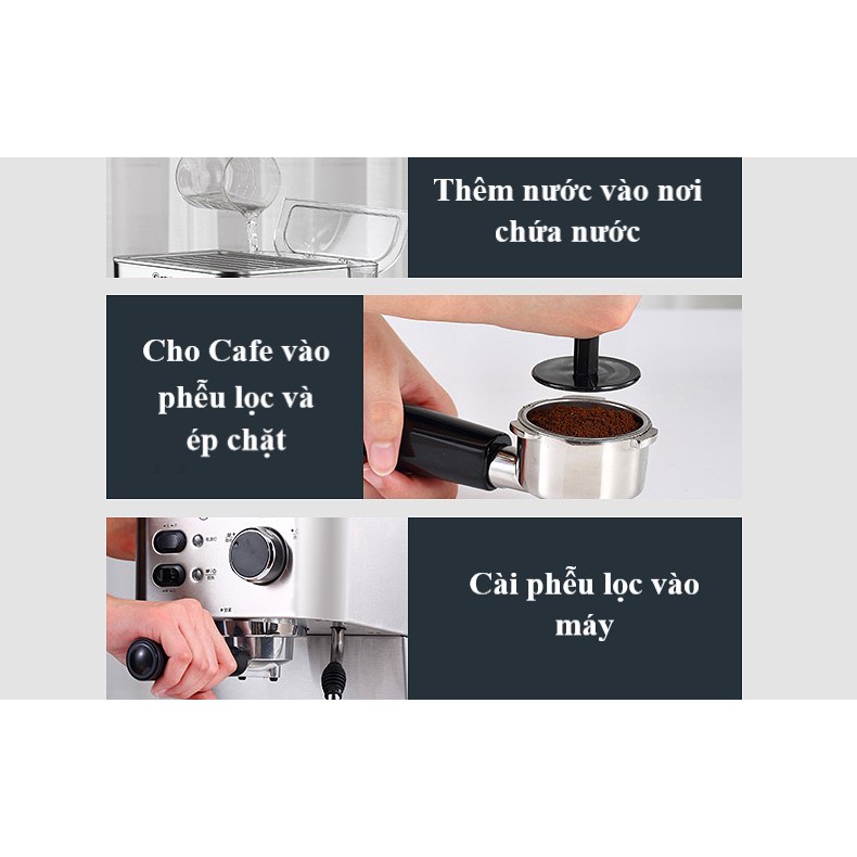 MÁY PHA CÀ PHÊ TỰ ĐỘNG DONLIM MÀU TRẮNG BẠC LẤP LÁNH SANG TRỌNG