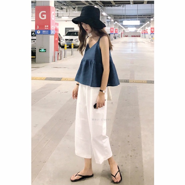 Quần culottes  chất đũi hothit 2021 ( ảnh thật)