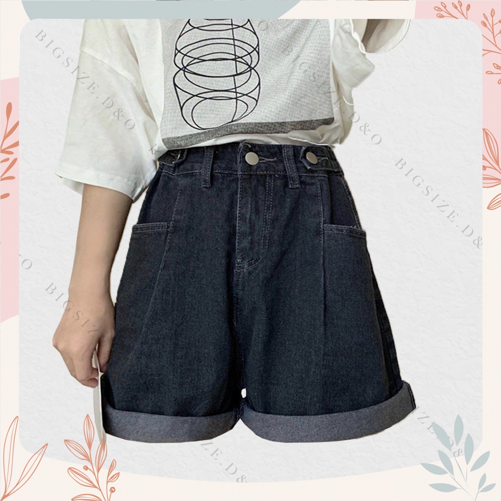 (Bigsize 55-90kg) Quần Ngố Cotton Ống Rộng, Xám Đậm 3004, Lưng Cao, Không Giãn