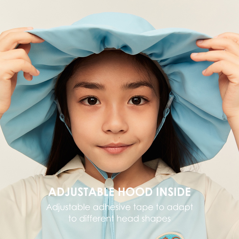 Mũ OHSUNNY vành rộng thông thoáng chống UPF50+ UV phong cách hè cho bé