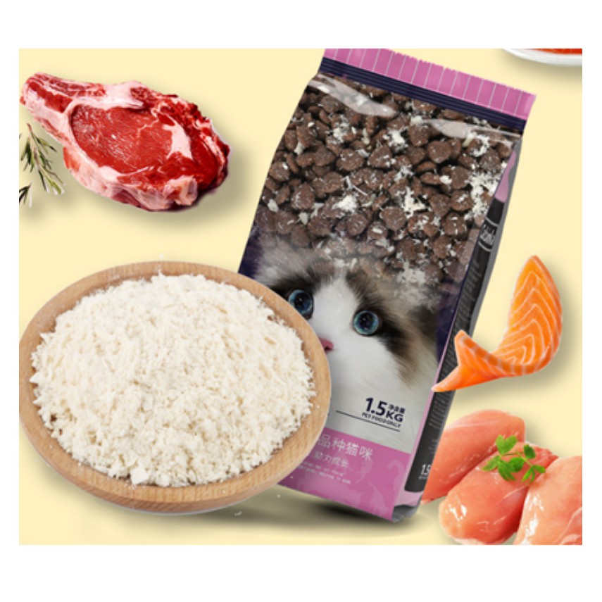 THỨC ĂN DẠNG HẠT CHO MÈO CON THƯƠNG HIỆU YI GUAN GÓI 100 GRAM  - LOVE PETS SHOP