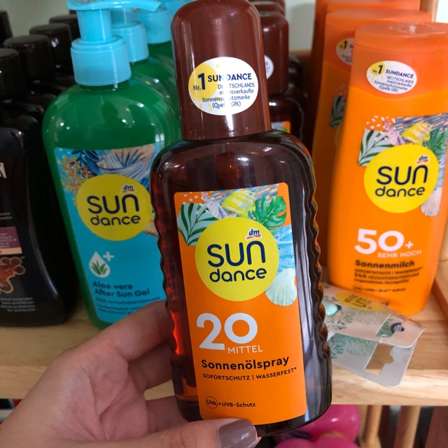 Dầu Phơi Nắng SUN DANCE, tanning oil của Đức - 200ml