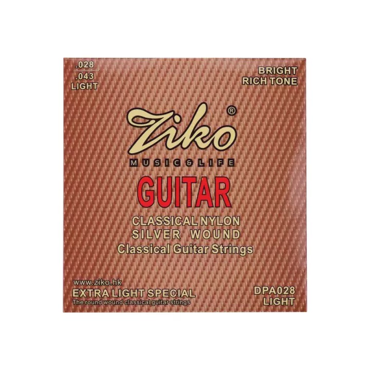 (TẶNG KÈM PHÍM GẢY KHI MUA 2 BỘ)Dây đàn guitar Classic ZIko DPA-70, DPA-028