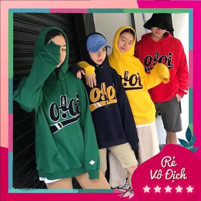 Áo hoodie nỉ bông dưới 70Kg d2store- Oioi 8 màu siêu hot