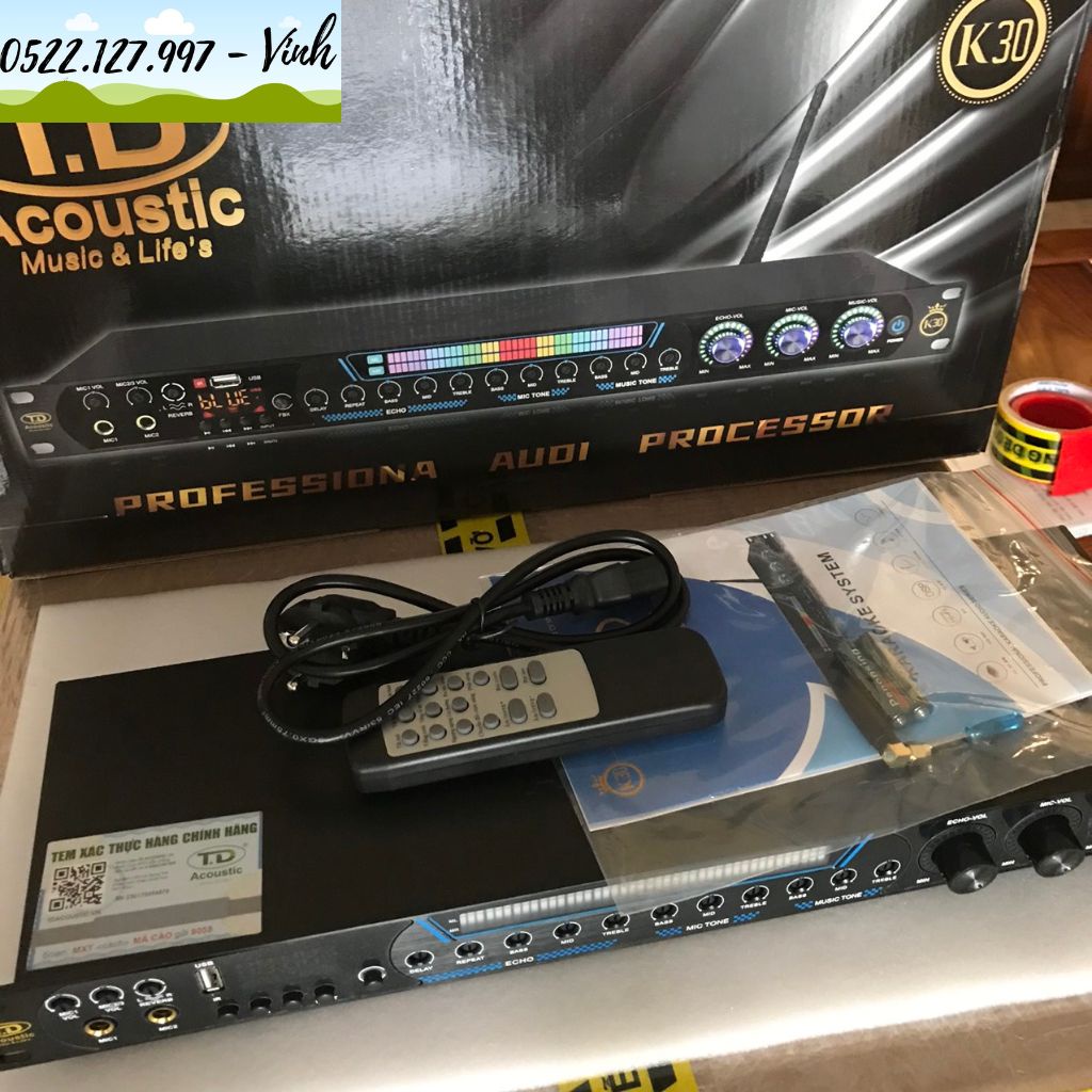 Vang cơ TD Acoustic K30  - Hàng nhập khẩu loại 1 - năm 2022, điều khiển remote - Gia Khang Shop