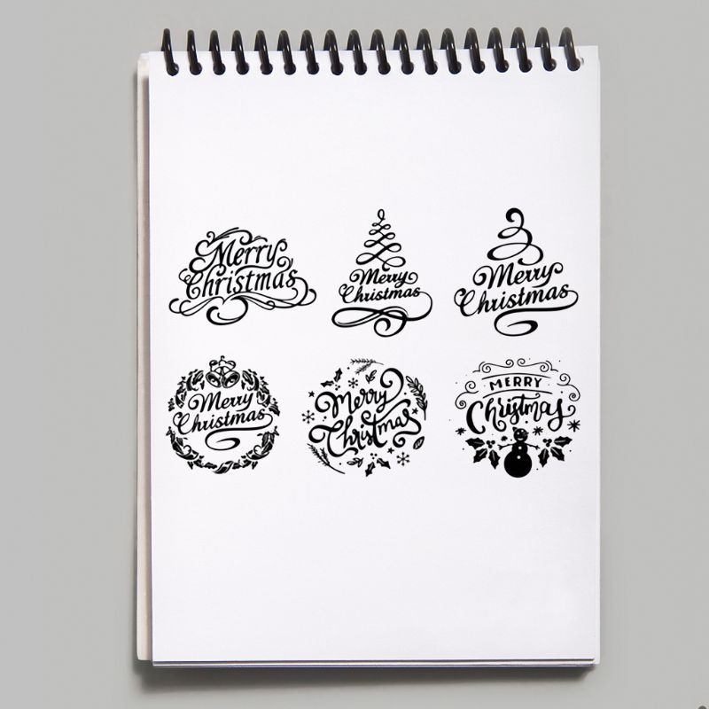 Con Dấu Silicon Chủ Đề Giáng Sinh Dùng Để Trang Trí Thiệp