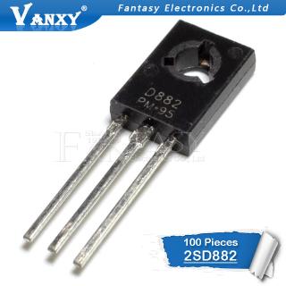 Bộ 100 Linh Kiện Điện Tử Ic 2sd882 To-126 D882 To126