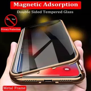 Iphone Ốp Điện Thoại Kính Cường Lực Từ Tính Bảo Vệ Riêng Tư Cho iphonexs max xr x 8 7 6 plus i11 pro