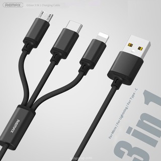 Cáp Sạc 3 Đầu Remax RC-131TH-Type C-Micro Usb