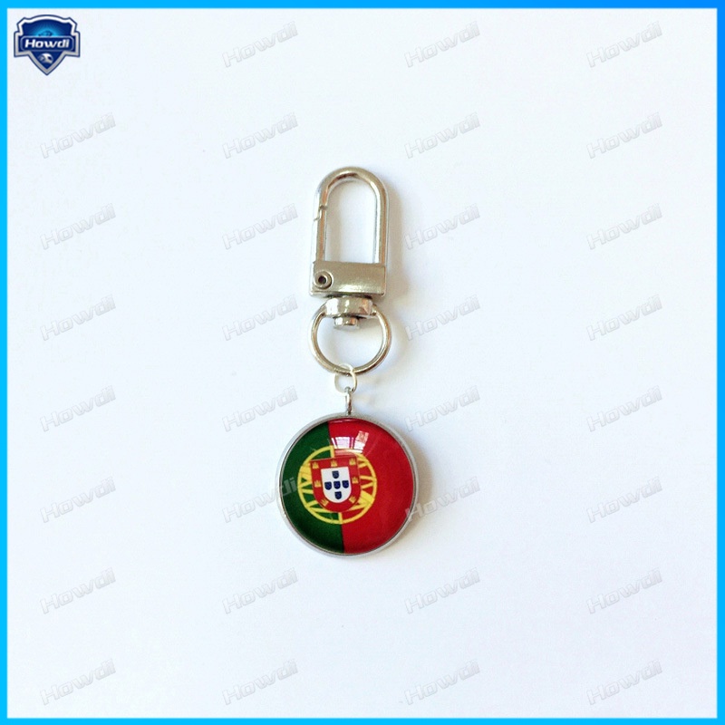 Móc Khóa Kim Loại Hình Lá Cờ Các Nước