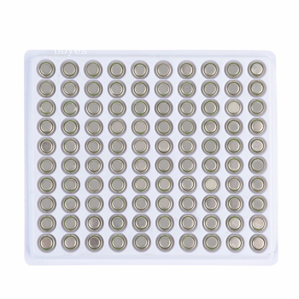 Set 100 Nút Bấm Pin Lithium 1.5v Ag3 Lr41 Sr41