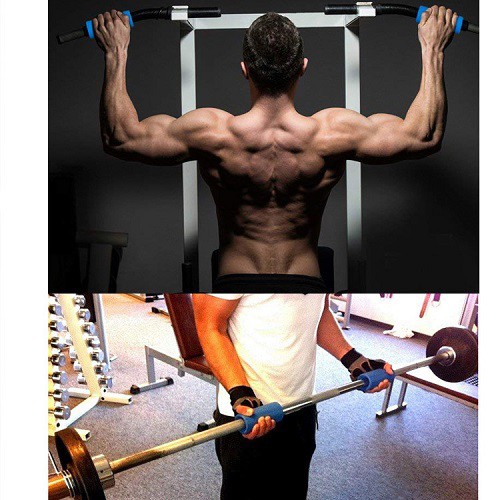 Tay nắm cao su Fat Gripz tập GYM màu xanh