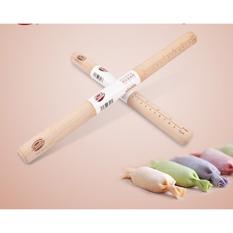 ✿✿✿Cây Cán Bột,Rolling Pin Có Vạch Chia Loại Đẹp 40cm✿✿✿