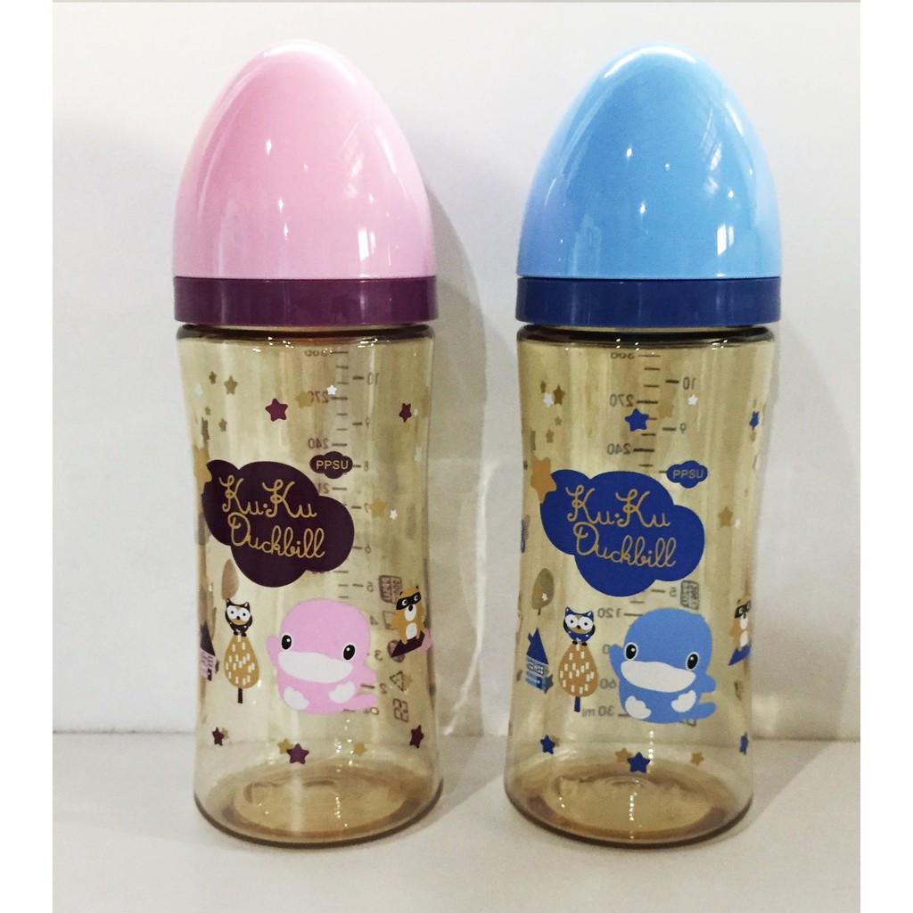 Bình sữa PPSU cổ rộng kuku ku5857 300ml