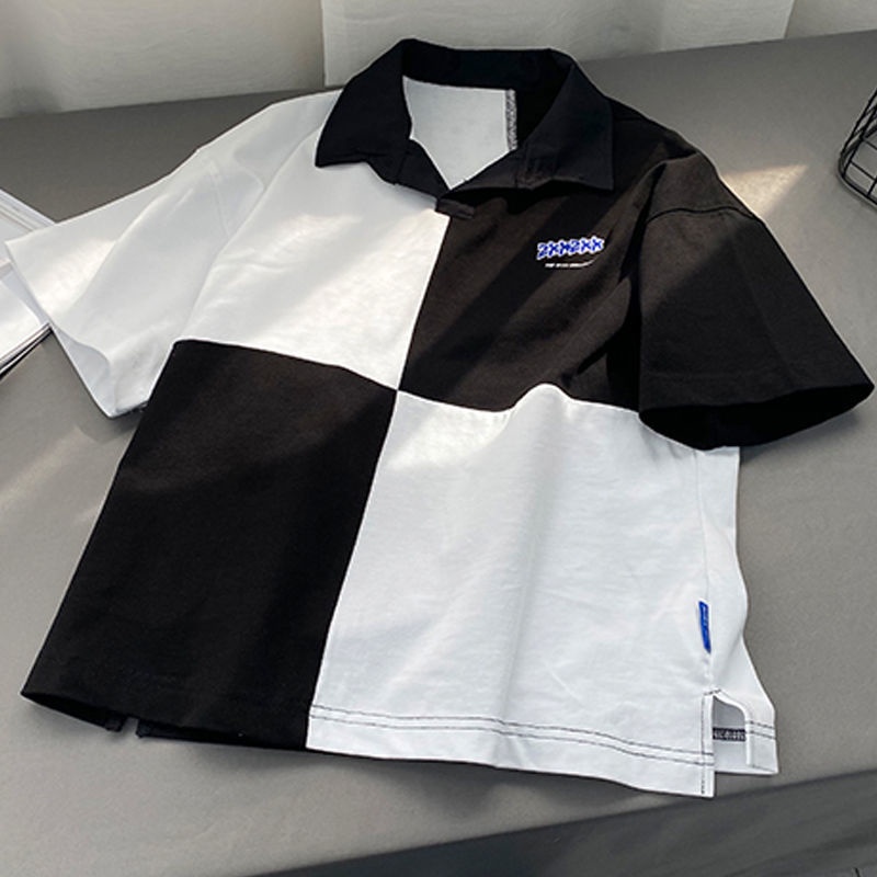 Áo polo Tay Lỡ In Hình Kỳ Lân Phong Cách Hàn Quốc Thời Trang Cho Bé Trai 202