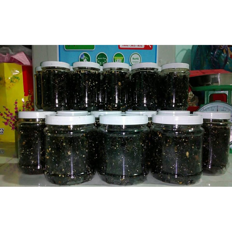 Rong biển sấy tỏi chay