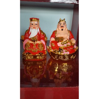 THẦN TÀI THỔ ĐỊA ĐỎ ( chất liệu composite cao 20cm)