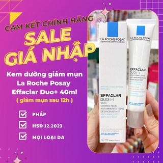  Kem giảm mụn ngừa thâm ngăn mụn tái phát La Roche Posay Effaclar DUO+ 40ml 