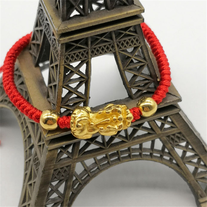 Vòng tay bện màu đỏ xỏ hạt 3d thời trang cho nữ