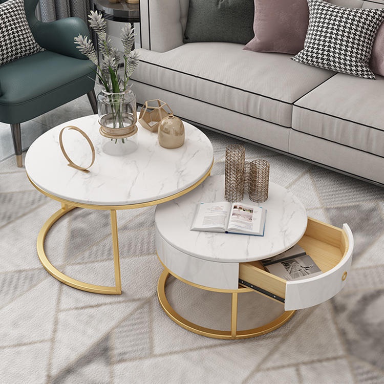 Bàn trà sofa kiểu nhật phòng khách đẹp mặt đá vân mây cẩm thạch, bàn uống nước Funhouse cao cấp