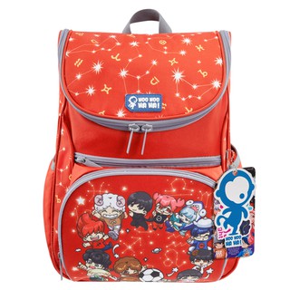 Ba Lô Younik Chống Gù Lớp Học Mật Ngữ Multi Red Power in hình dễ thương cho bé tiểu học