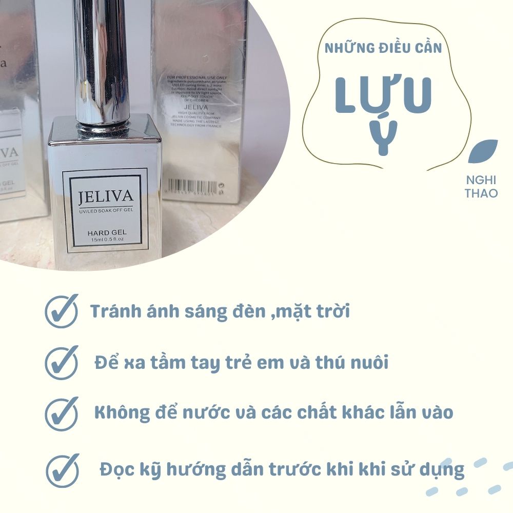 Sơn gel cứng móng Jeliva 15ml