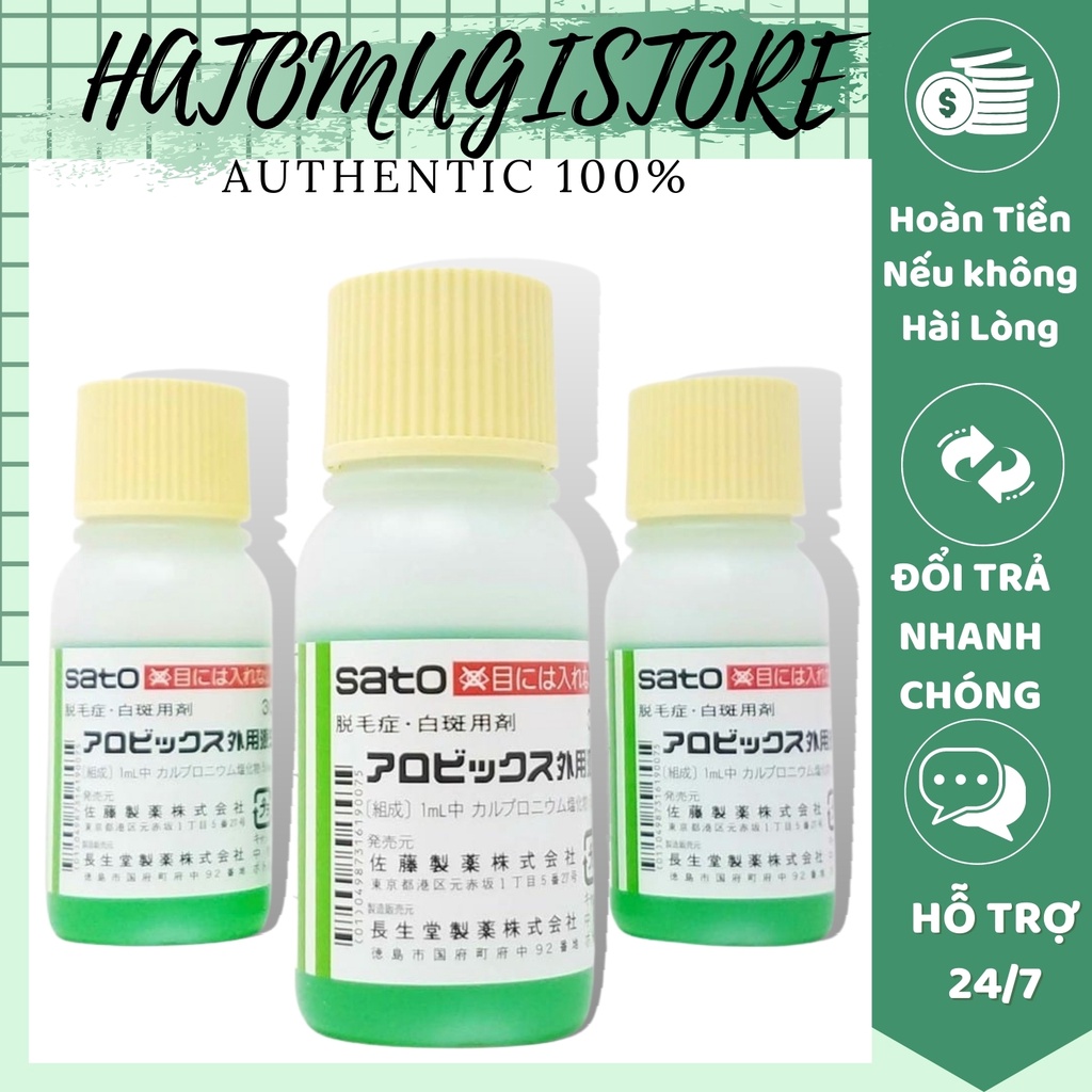 Tinh chất kích thích mọc tóc thảo dược Sato Nhật bản – 30ml (Ch.ính H.ãng)