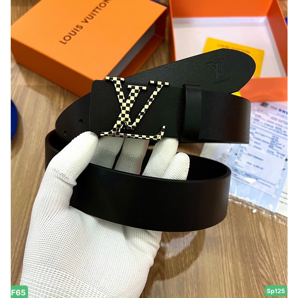 Thắt lưng nam LV cao cấp🔥 Dây lưng da thật nguyên miếng fullbox