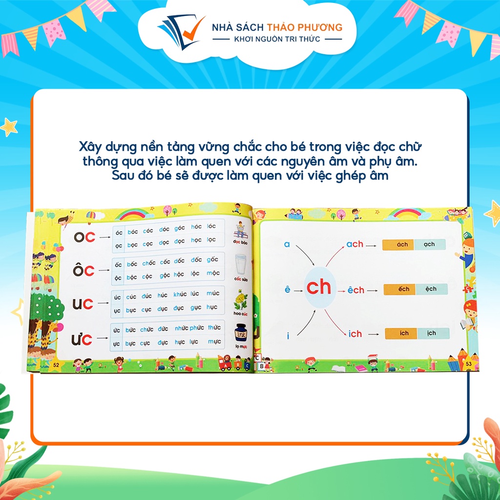 Sách - Tập đánh vần Tiếng Việt (Bí quyết giúp con đọc tiếng Việt thông thạo 4-6 tuổi)