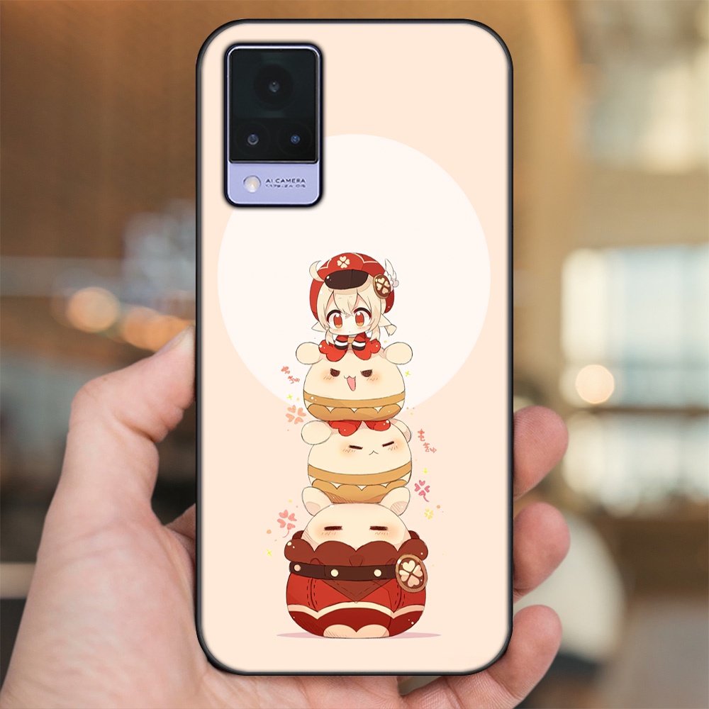 Ốp lưng Vivo V21 viền đen in hình Klee Genshin Impact
